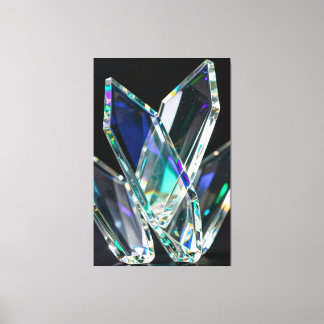 Toile Art imprimé moderne abstrait prisme cristal | Luxe