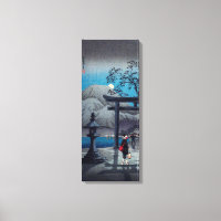 Art japonais asiatique Lac Hakone à la lumière de 