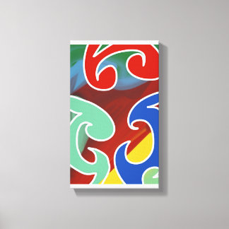 Toile Art maori contemporain par RRW 2026