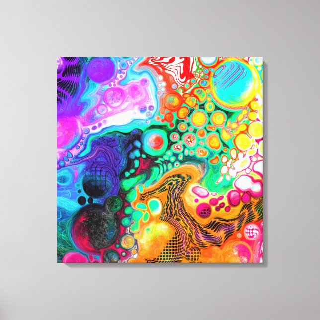 Toile Art moderne Abstrait des fluides (Recto)
