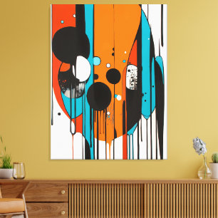 Toile Art moderne Abstrait Drip