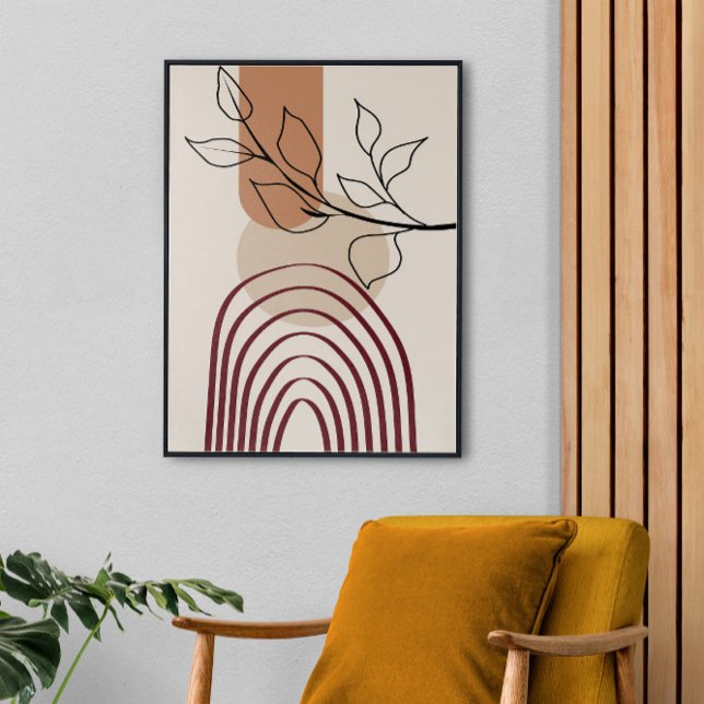 Toile Art Moderne Du Milieu Du Siècle, Étendu Grande Fin (Créateur téléchargé)