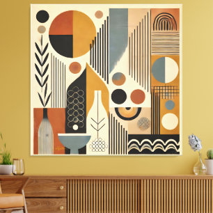 Toile Art Moderne Du Milieu Du Siècle Récolte Automne