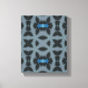 Toile Art moderne géométrique, Art mur bleu gris, Cadeau