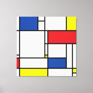 Toile Art Moderne Géométrique Minimaliste De Stijl Mondr