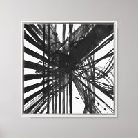 Art moderne noir et blanc Abstrait d'encre
