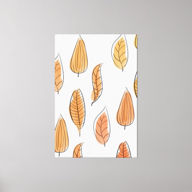 Toile Art Motif de feuilles d'automne (Recto)