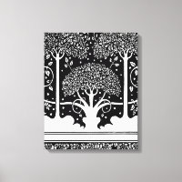 Art Nouveau Tree Beardsley Motif