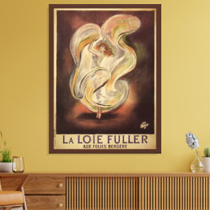Toile Art Nouveau vintage, La Loie Fuller danseuse moder