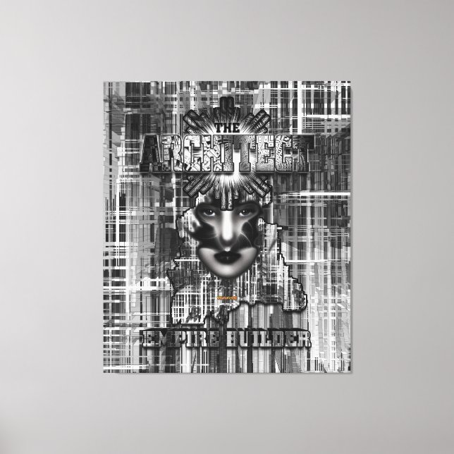 Toile Art numérique Abstrait Architect_Empire Builder (Recto)