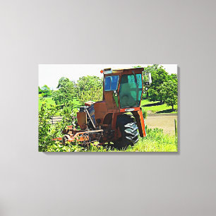 Toile Art numérique Moyen-Ouest Tractor Canvas