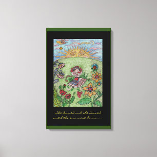 Toile Art populaire ukrainien de danseurs