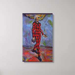 Toile Art vintage - Arlequin de Paul Cezanne