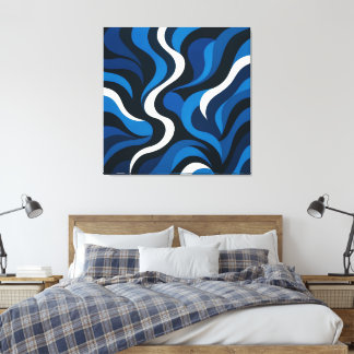Toile Artsy Blue Wall Decor