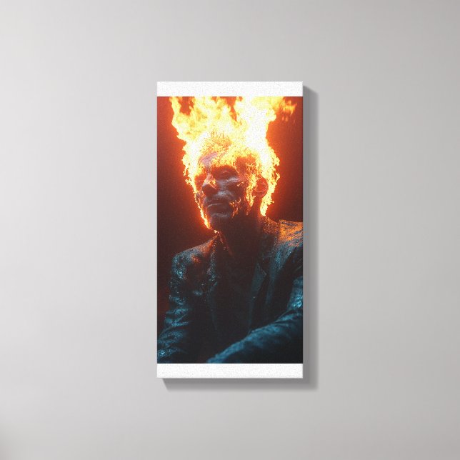 Toile Ashen au milieu des flammes - Art dramatique et fl (Recto)