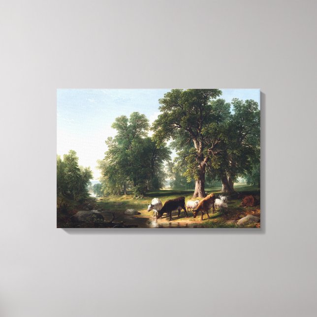 Toile Asher Brown Durée et été après-midi (Recto)