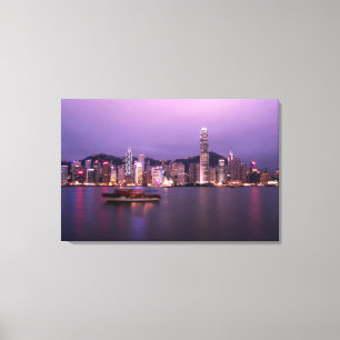 Toile Asie, Chine, Hong Kong, ville skyline et