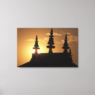Toile Asie, Népal, Katmandou. Stupa de Bouddhanath.