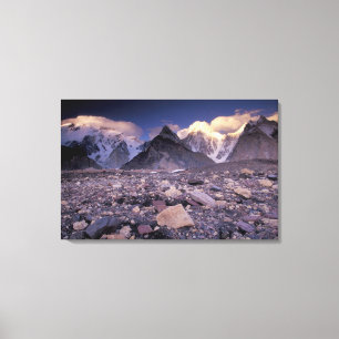Toile Asie, Pakistan, Karakoram Range, Broad et
