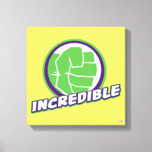 Toile Assemblage des Avengers Logo de l'incroyable Hulk