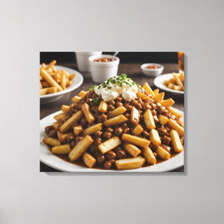 Toile Assiette de Poutine