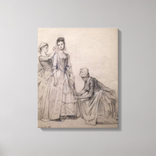 Toile Assister à la mariée