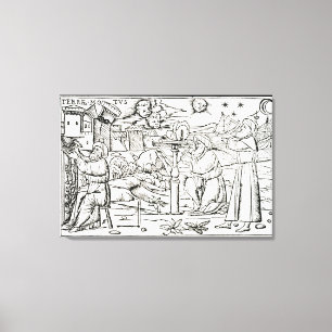 Toile Astrologistes arabes, copie d'une illustration tir