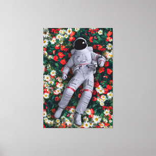 Toile Astronaute Flottant dans l'Art de la Nature Surréa
