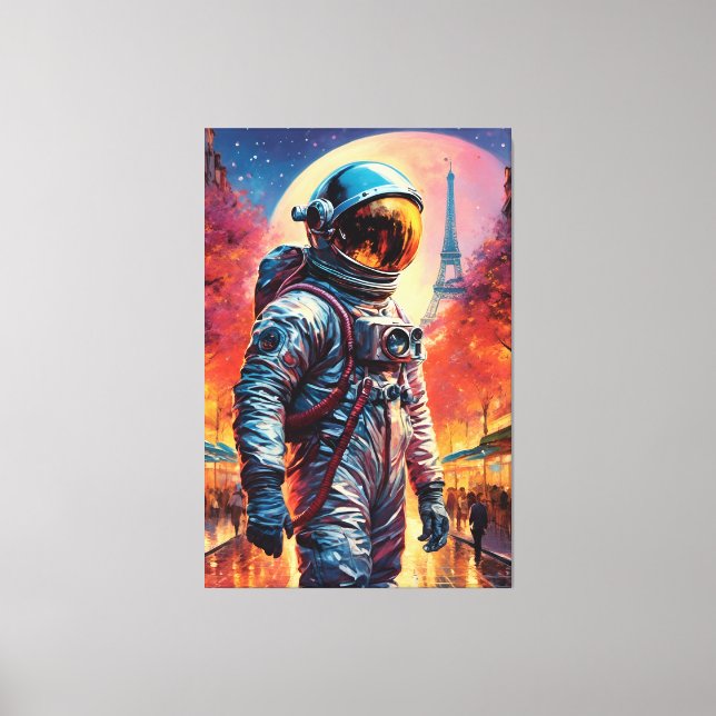 Toile astronaute parisien (Recto)