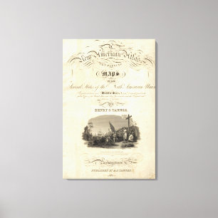 Toile Atlas américain de page titre nouvel