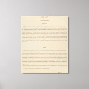 Toile Atlas de légende à la géologie du secteur d'Asp