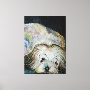 Toile Attente Canvas de chien animal de compagnie Imprim