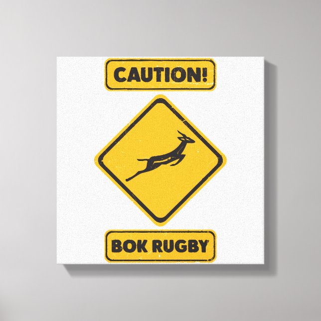 Toile Attention - SpringBoks traversant (Recto)