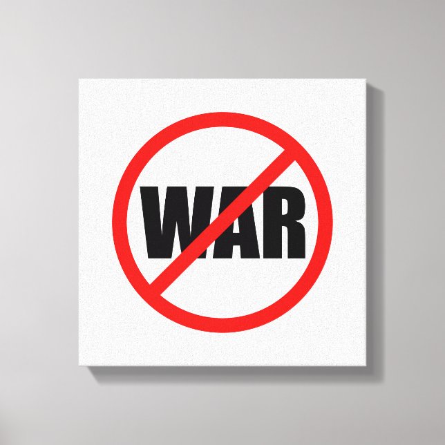 Toile Aucun symbole de guerre (Recto)