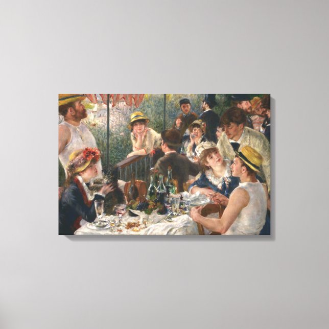Toile Auguste Renoir - Déjeuner de la fête nautique (Recto)