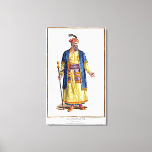 Toile Aurengzeb, Grand Khan des Hordes mongoles de Re