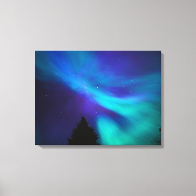 Toile Aurora Borealis | Canada Ontario Sudbury (Recto)