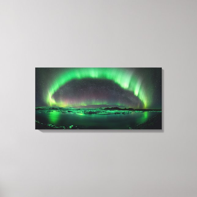 Toile Aurora Borealis - Lumières du Nord (Recto)