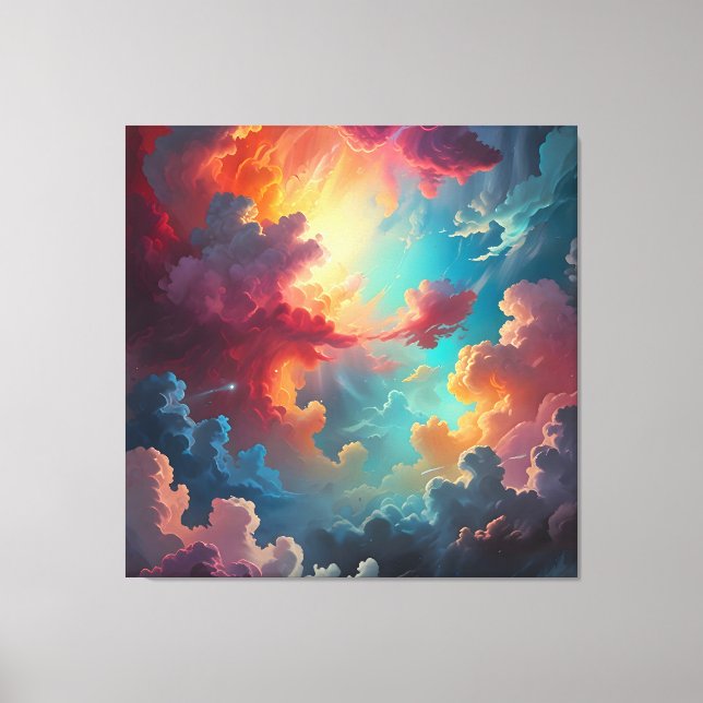 Toile Aurora dans les nuages (Recto)