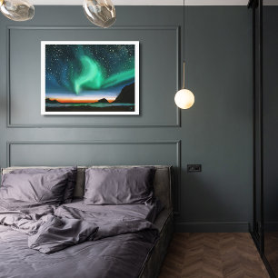 Toile Aurore Boréale - Peinture à l'huile