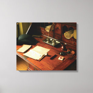 Toile Auteur - le bureau d'un monsieur