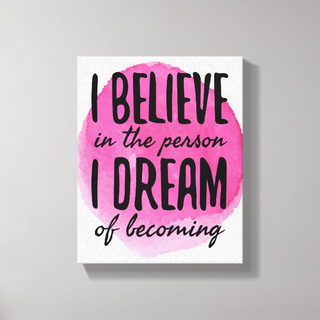 Toile auto-amour mots de motivation pour l'autosoin (Recto)