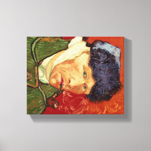 Toile Auto-portrait Van Gogh avec oreille et tuyau nus