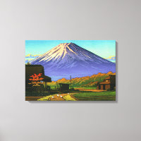 Automne à Funatsu Mt Fuji Kawase Hasui 1953 Poster