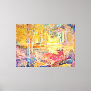 Toile Automne Abstrait