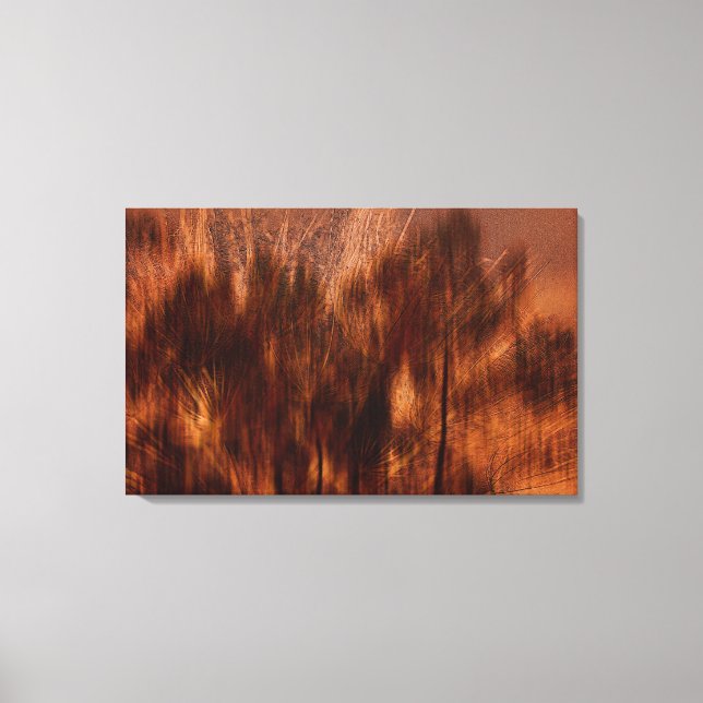 Toile Automne Abstrait - Brown (Recto)