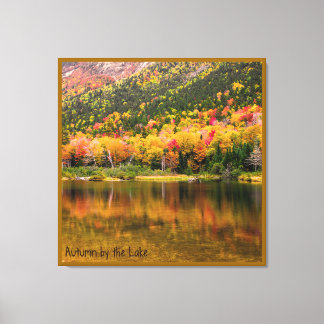 Toile Automne au bord du lac
