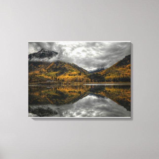 Toile Automne au lac Beaver à Marble, Colorado (Recto)