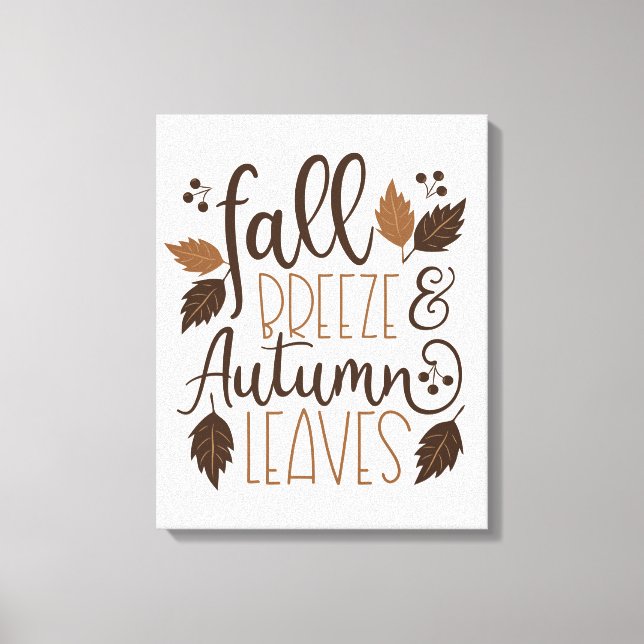Toile Automne Breeze Feuilles d'automne (Recto)