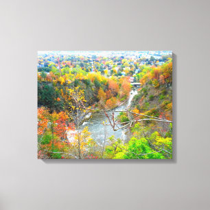 Toile AUTOMNE DANS L'affiche de la VALLÉE